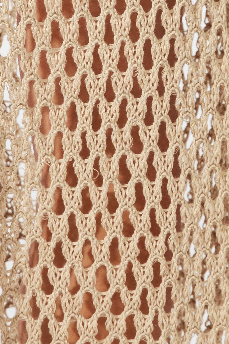 Beige Crochet Beach Skirt - Image 6