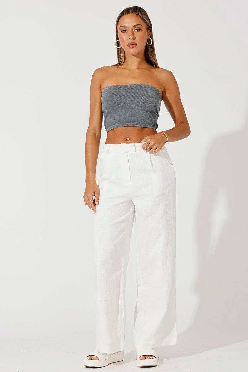 Black Bandeau Top Seamless - Image 2