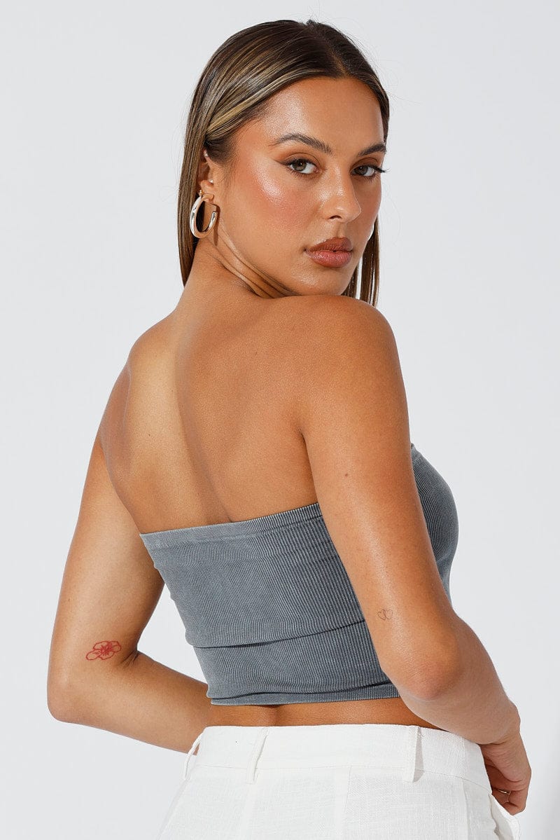 Black Bandeau Top Seamless - Image 5
