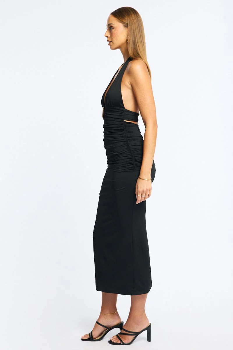 Black Bodycon Dress Sleeveless - Image 3
