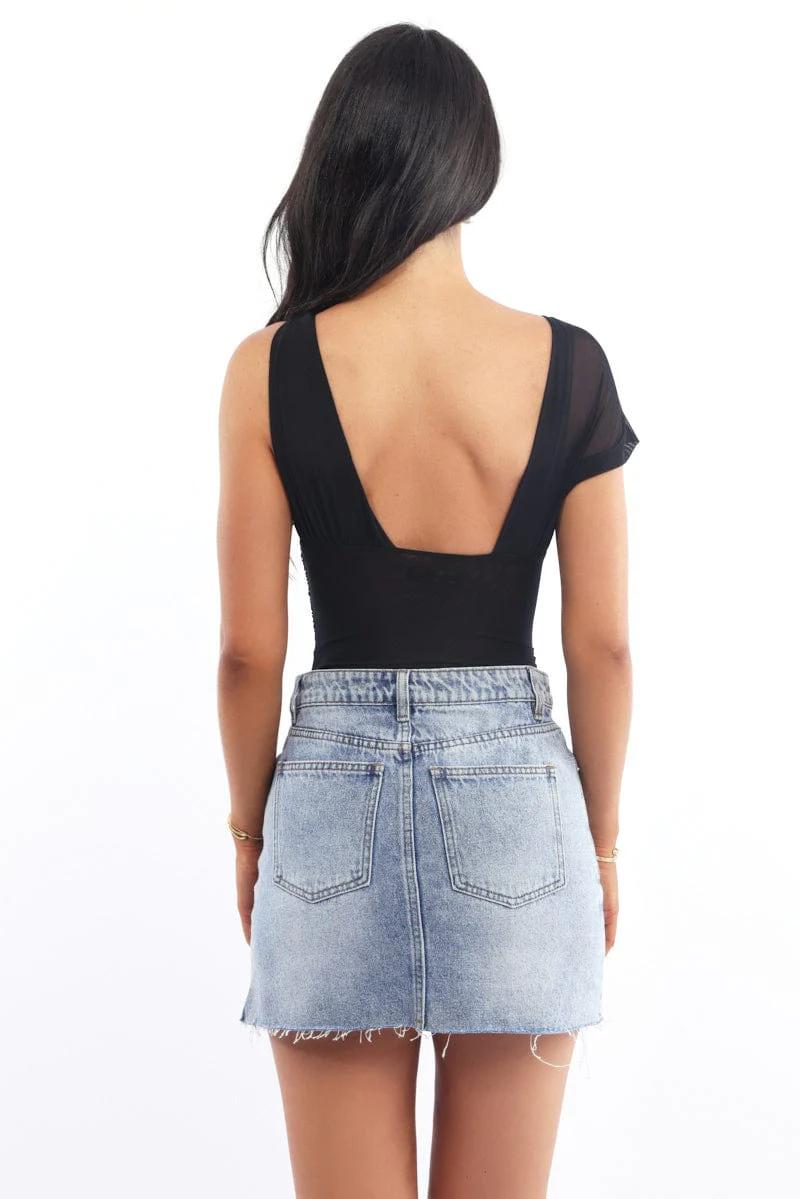 Black Bodysuit Mesh - Image 4