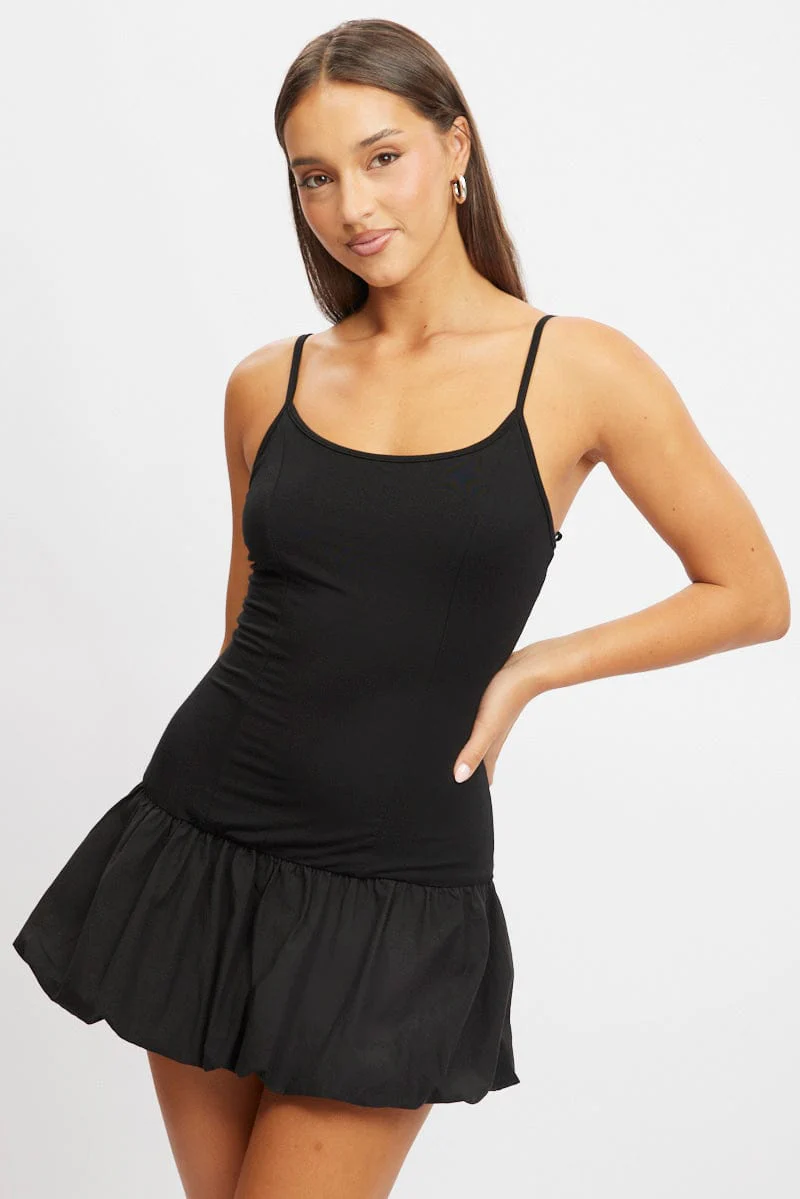 Black Bubble Dress Singlet - Image 3