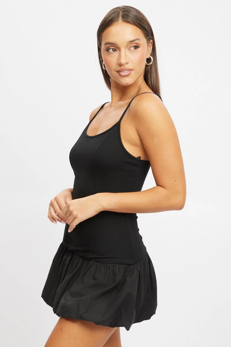 Black Bubble Dress Singlet - Image 4