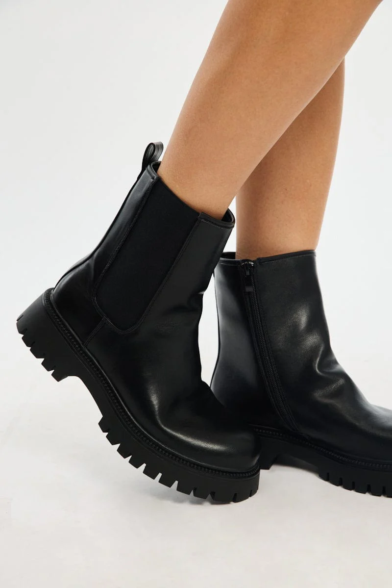 Black Chelsea Boots - Image 2