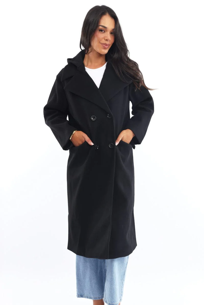 Black Coat Jersey Hood Insert