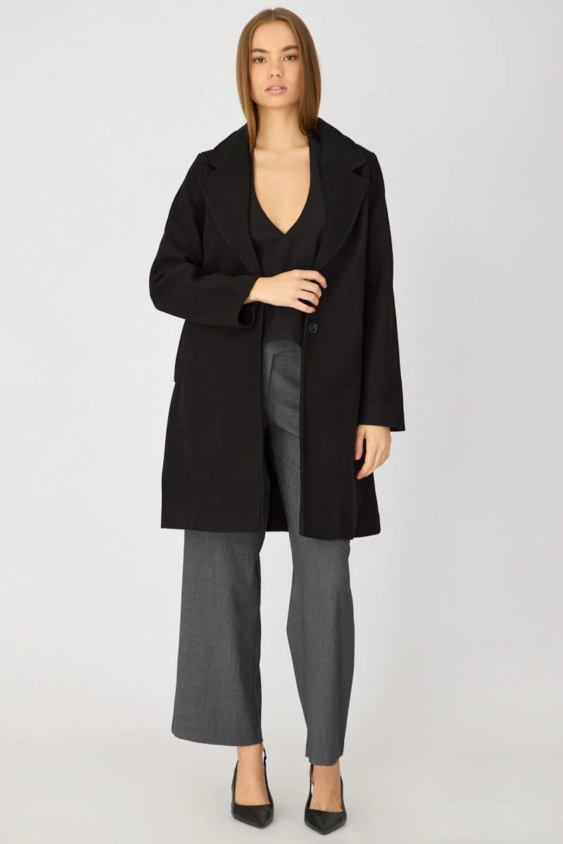 Black Coat Long Sleeve - Image 2