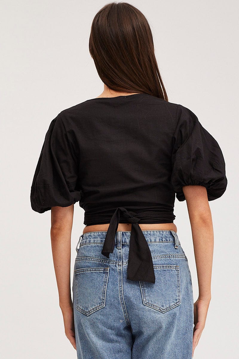 Black Crop Bolero Short Sleeve - Image 6