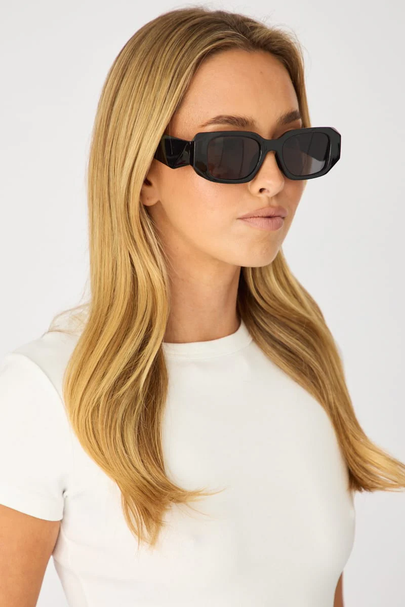 Black Fashion Sunglasses - Image 2