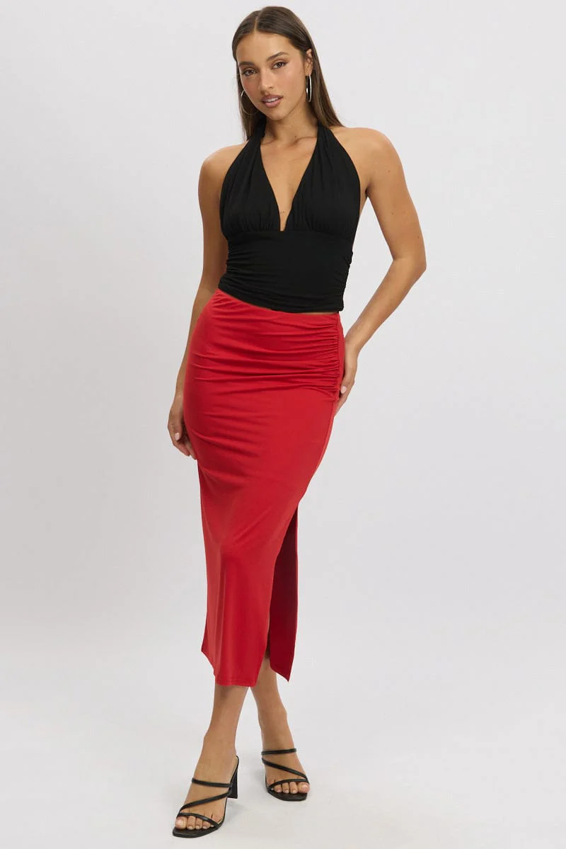 Black Halter Neck Top - Image 2