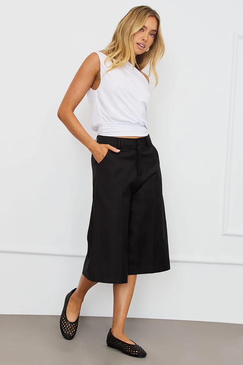 Black Longline Shorts - Image 2