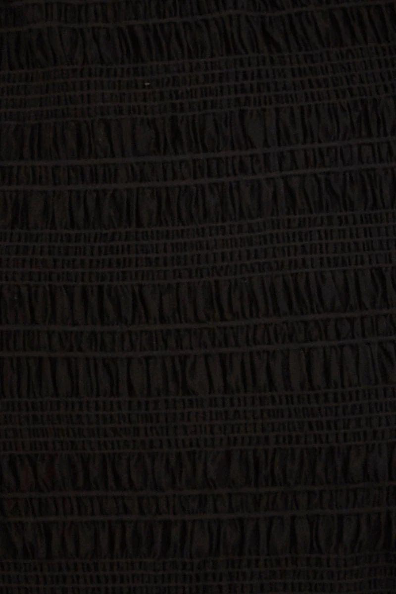 Black Mini Skirt Bodycon Mesh Textured Detail - Image 6