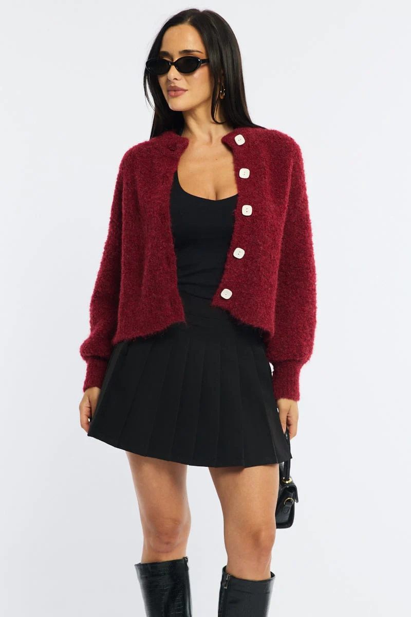 Black Pleated Skirt Mid Rise Longline