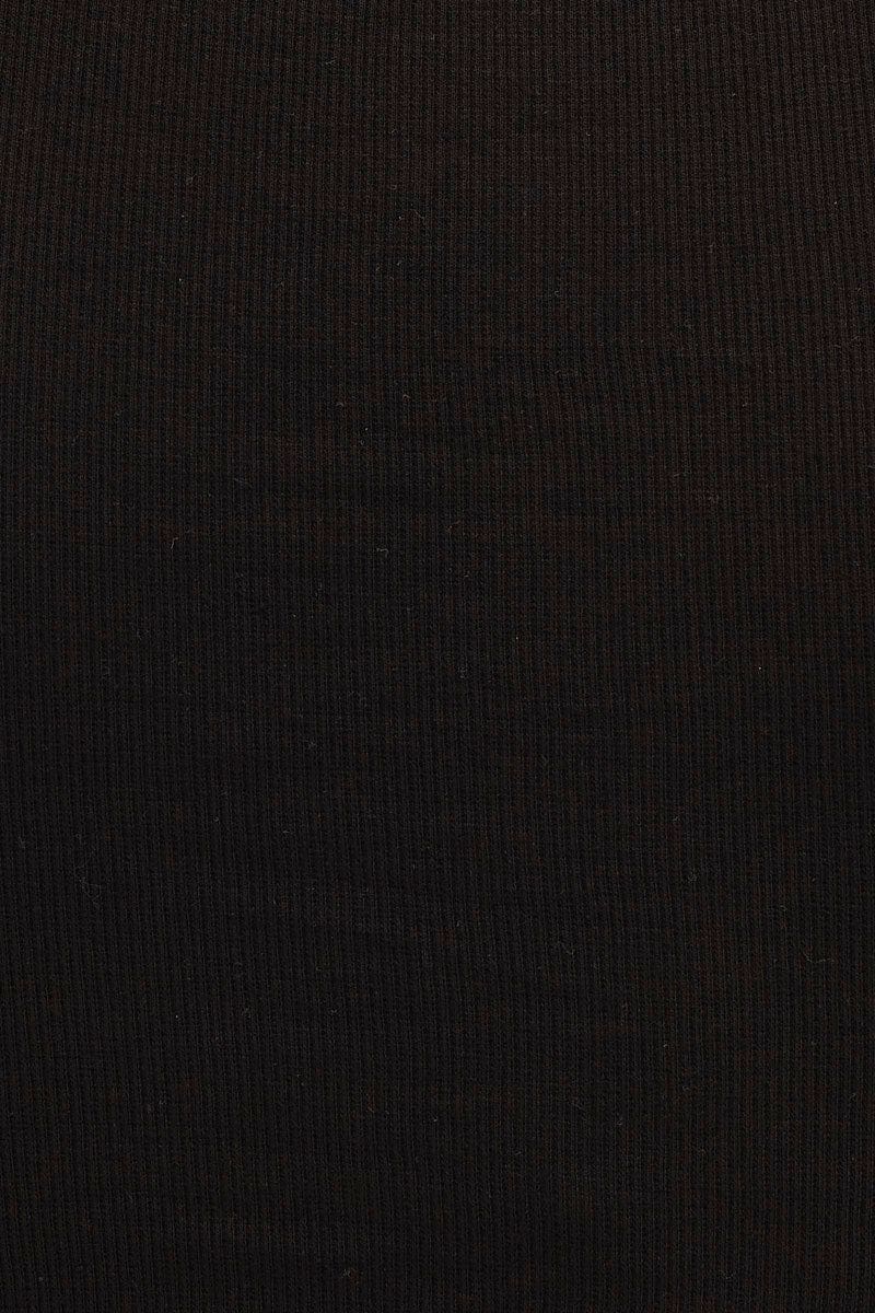 Black Short Sleeve Button Down Cardigan - Image 6