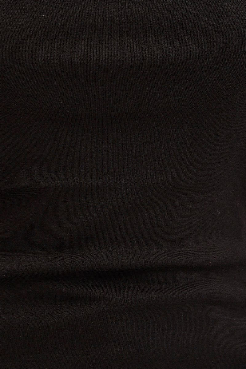 Black Sleeveless Top Scoop Neck - Image 6