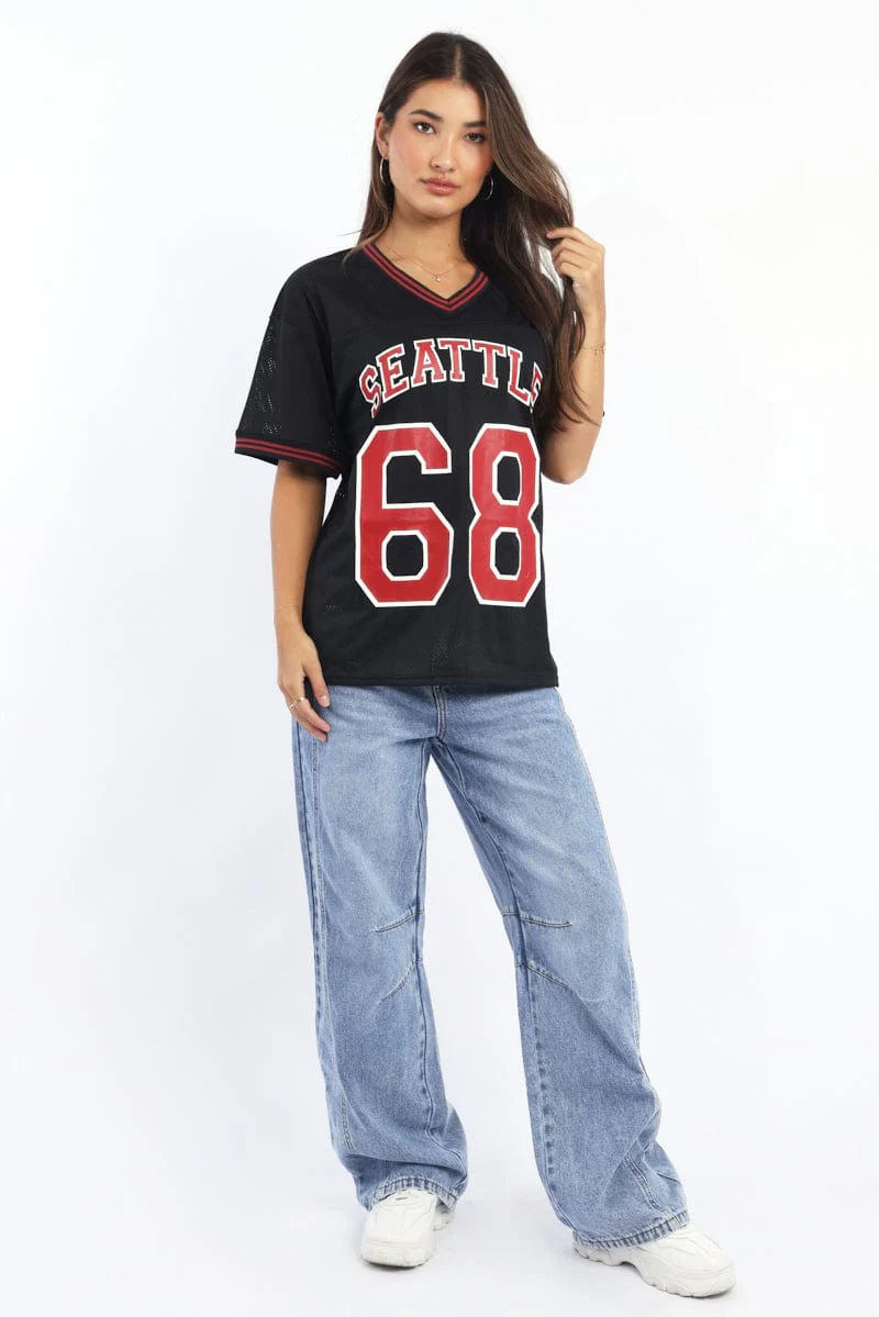 Black Sport Tee Short Sleeve - Image 2