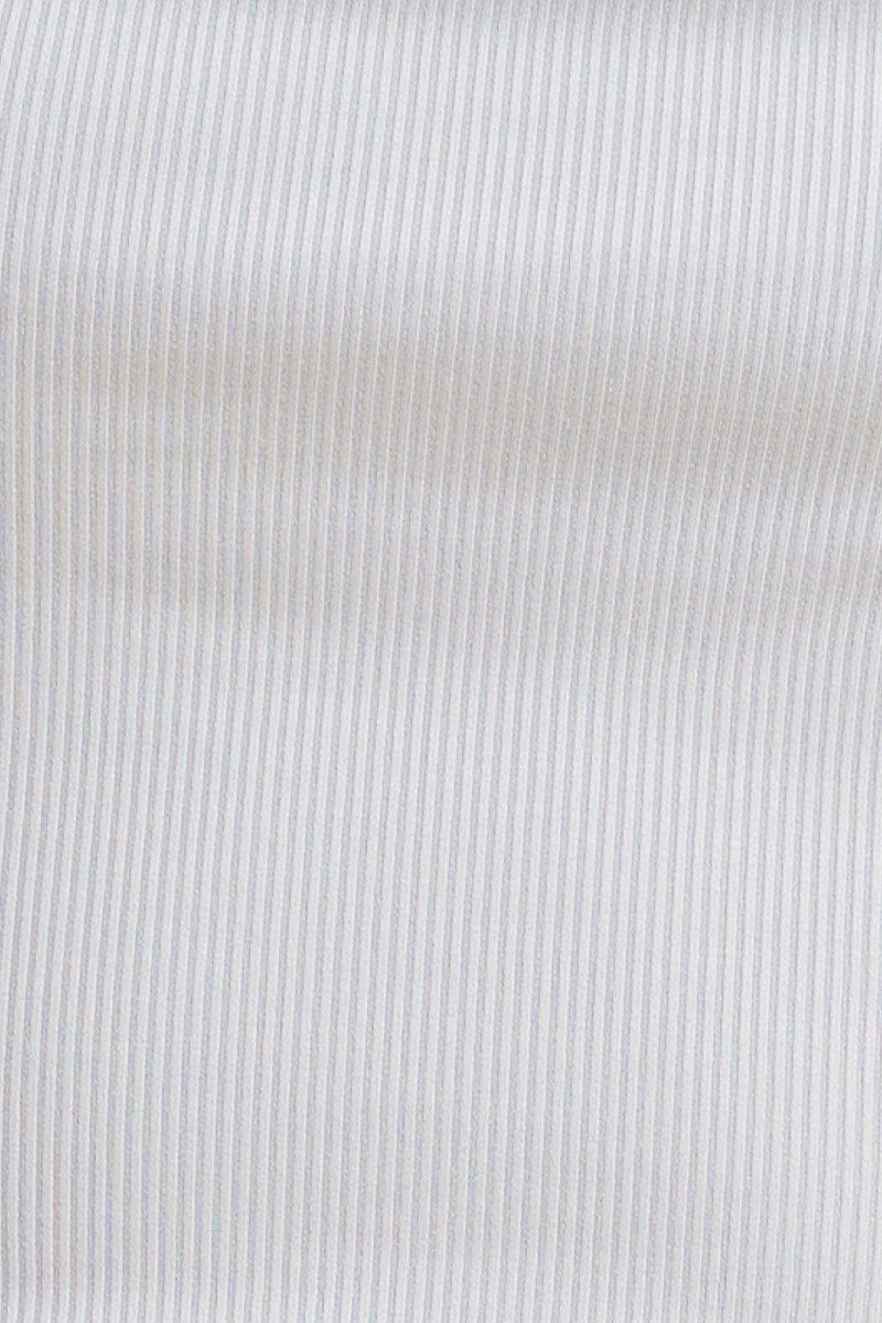 Blue Bandeau Singlet Rib Top - Image 6