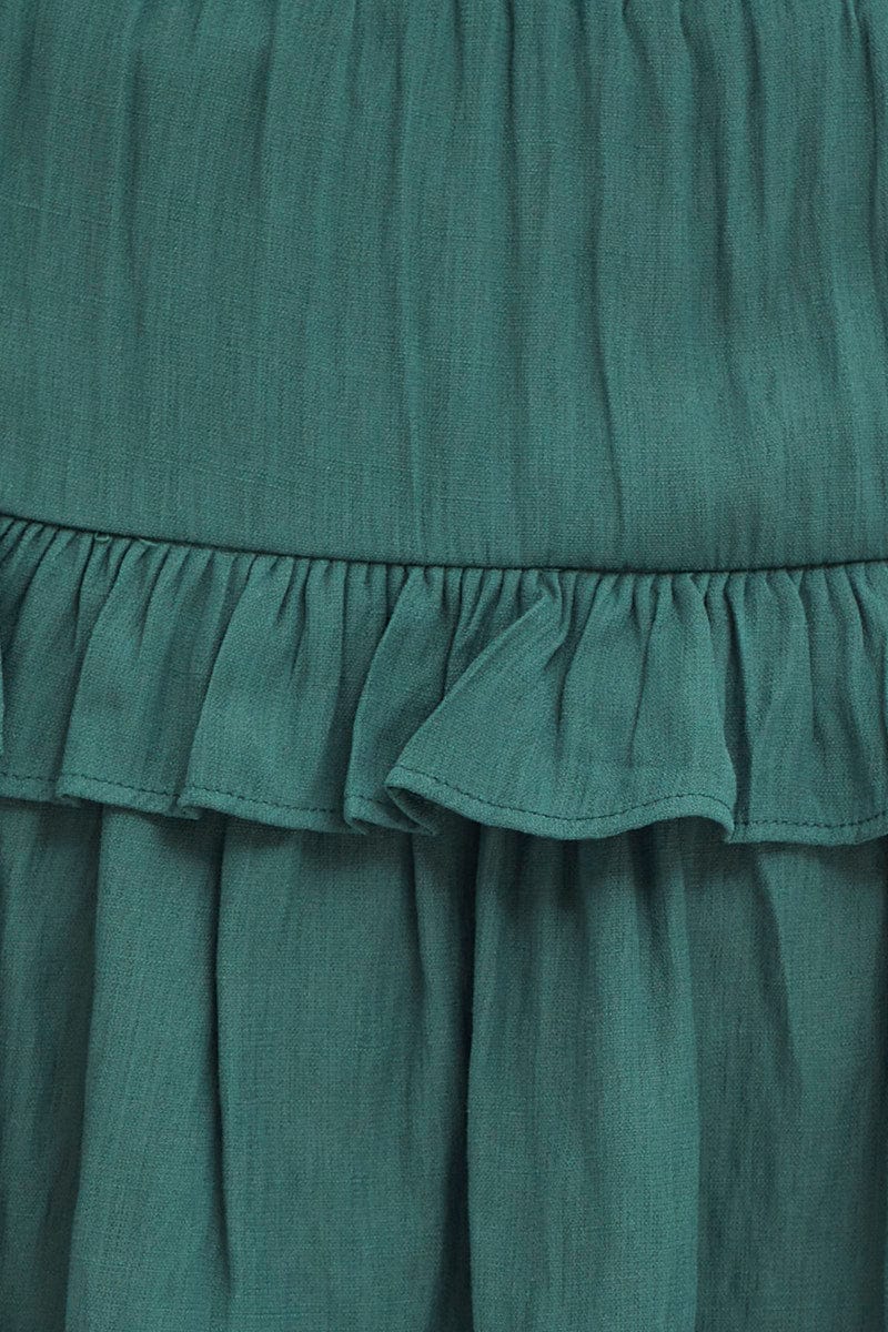 Blue Flare Skirt Mini High Rise - Image 6