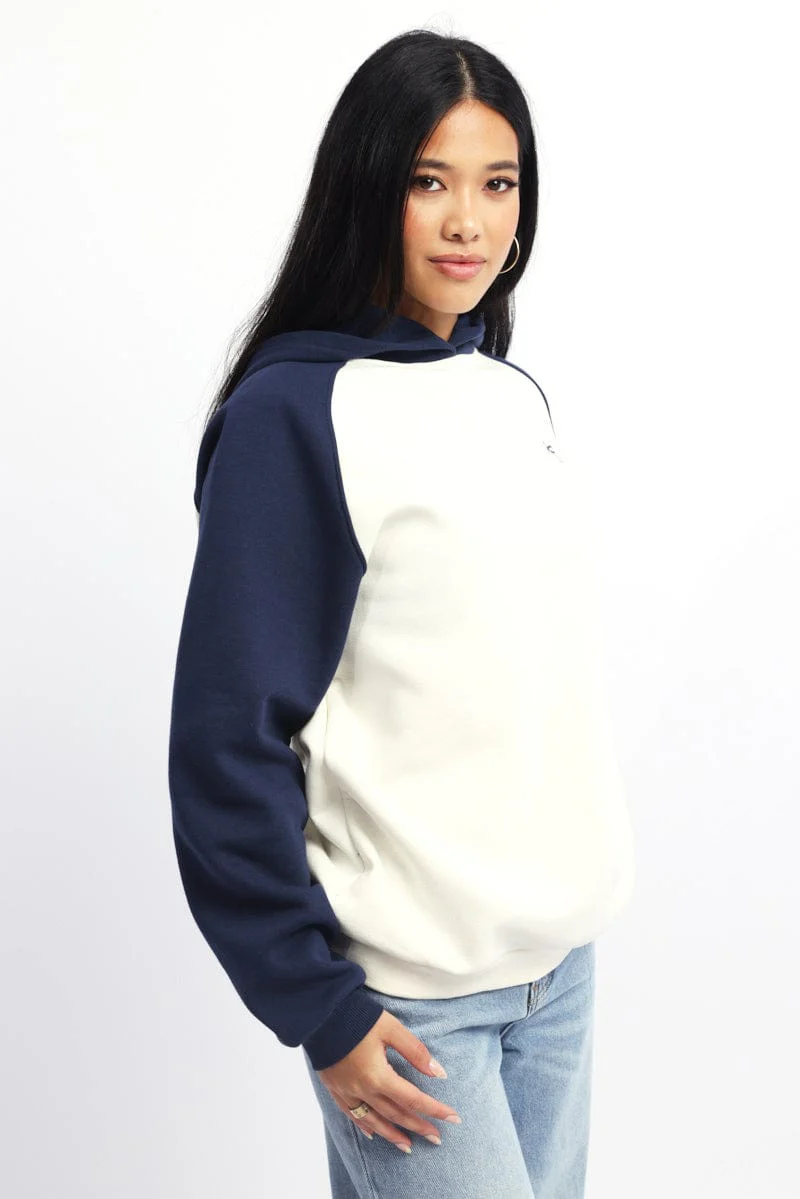 Blue Graphic Sweater Hoodie - Image 3