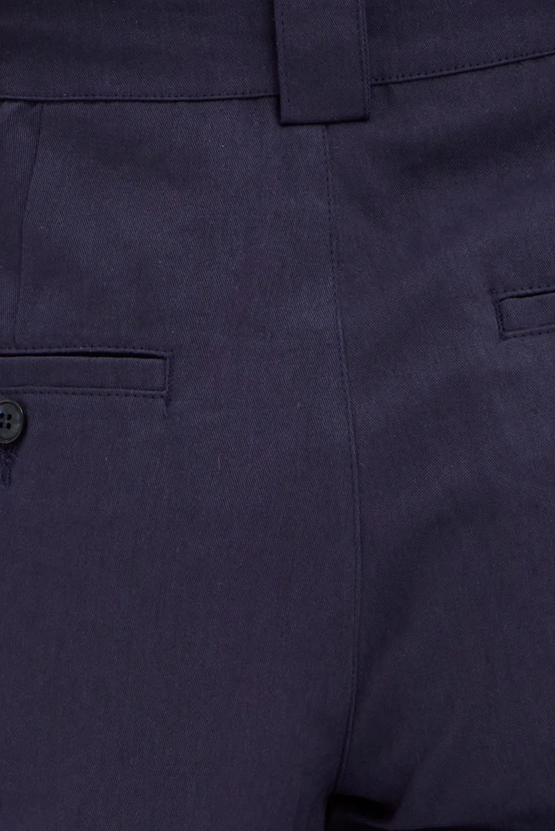 Blue Pant Straight Leg Turned Down Waist - Image 6