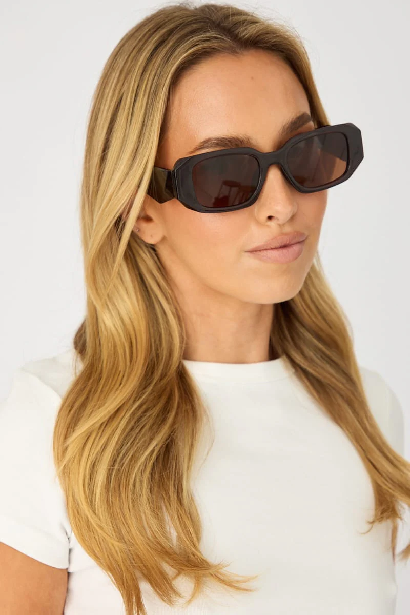 Brown Animal Print Fashion Sunglasses