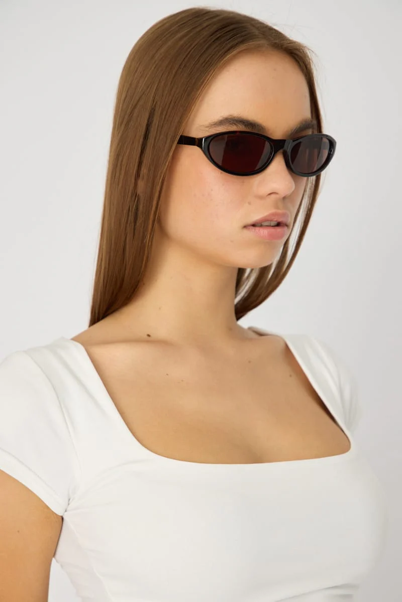Brown Animal Print Fashion Sunglasses