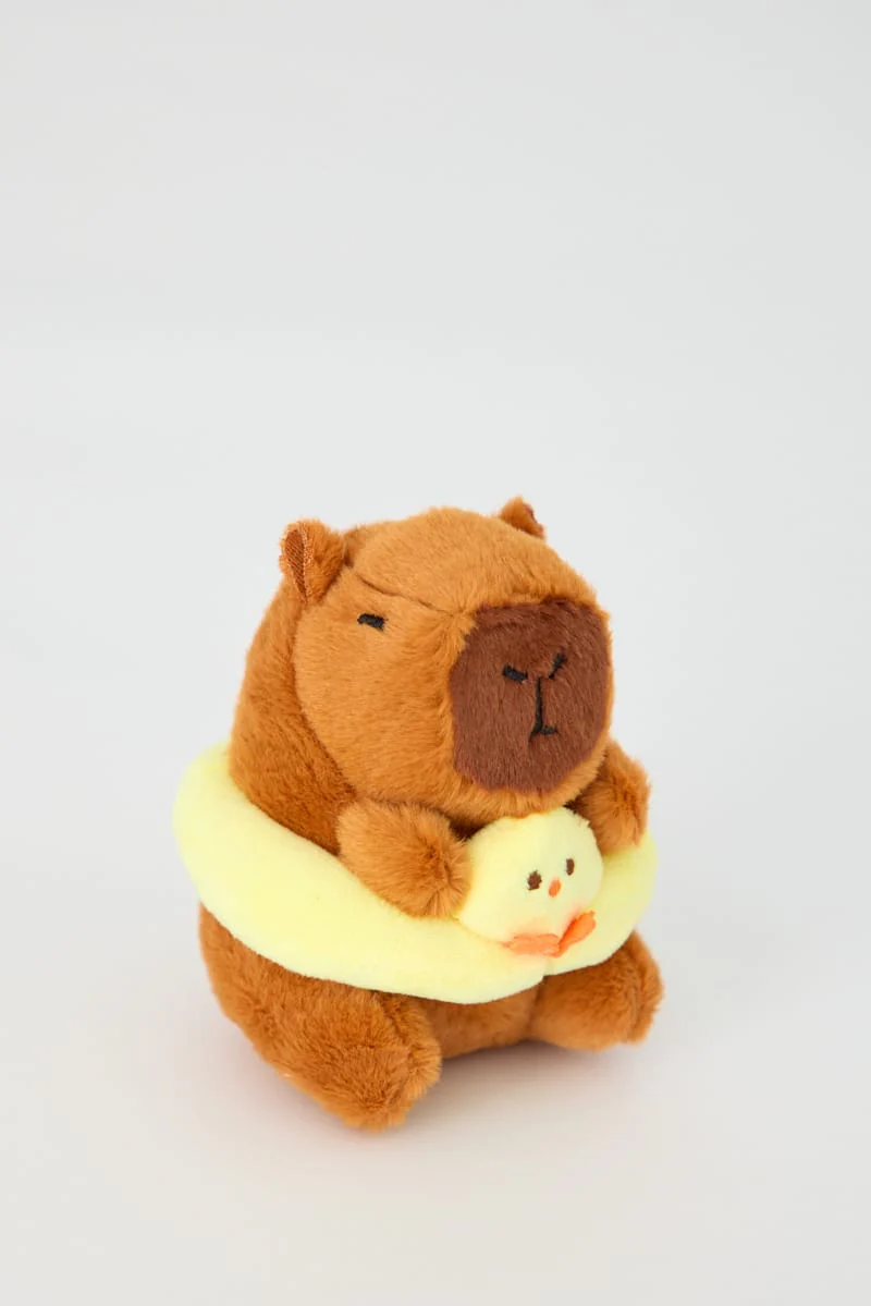 Brown Capybara Keyring Bag Charm