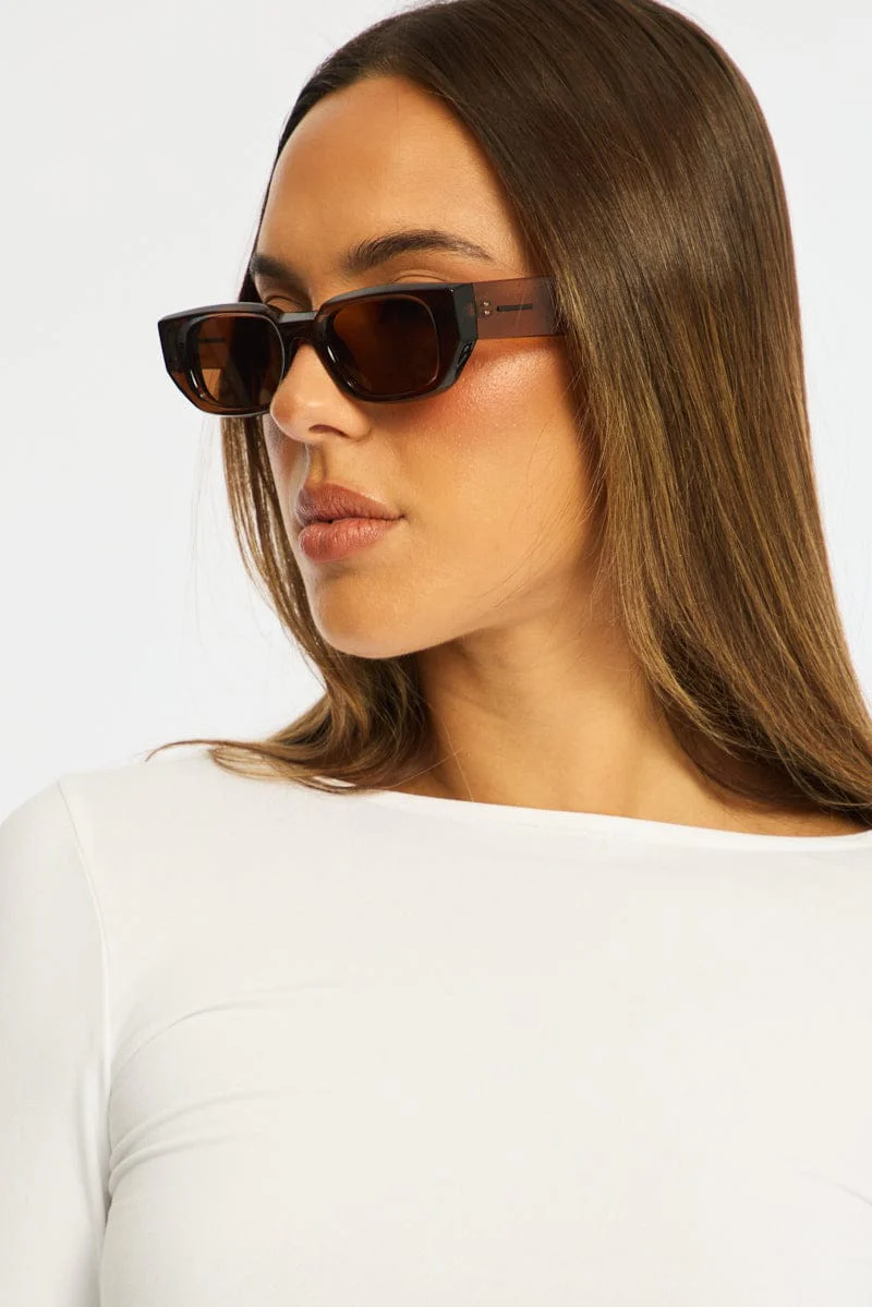 Brown Fashion Sunglasses