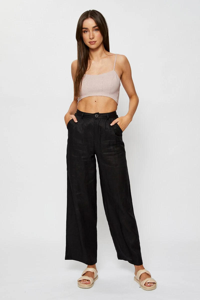 Check Crop Top Sleeveless - Image 2