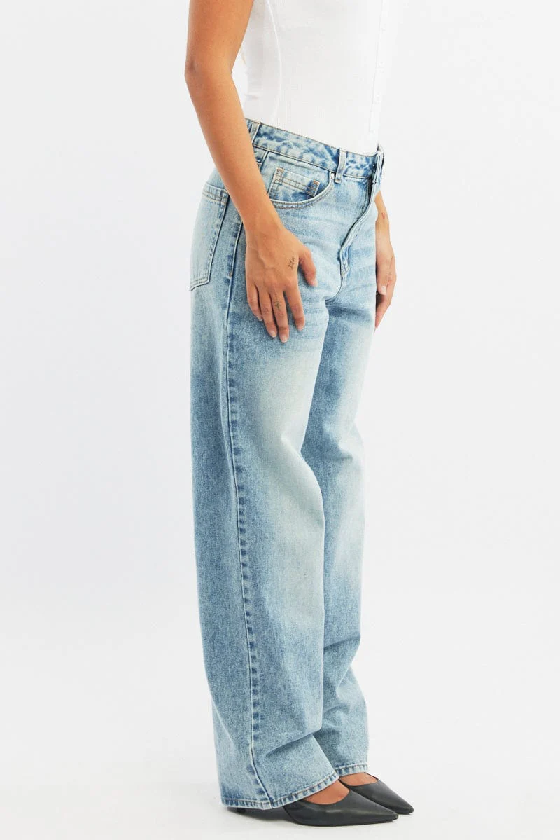 Denim Baggy Jeans Low rise - Image 3