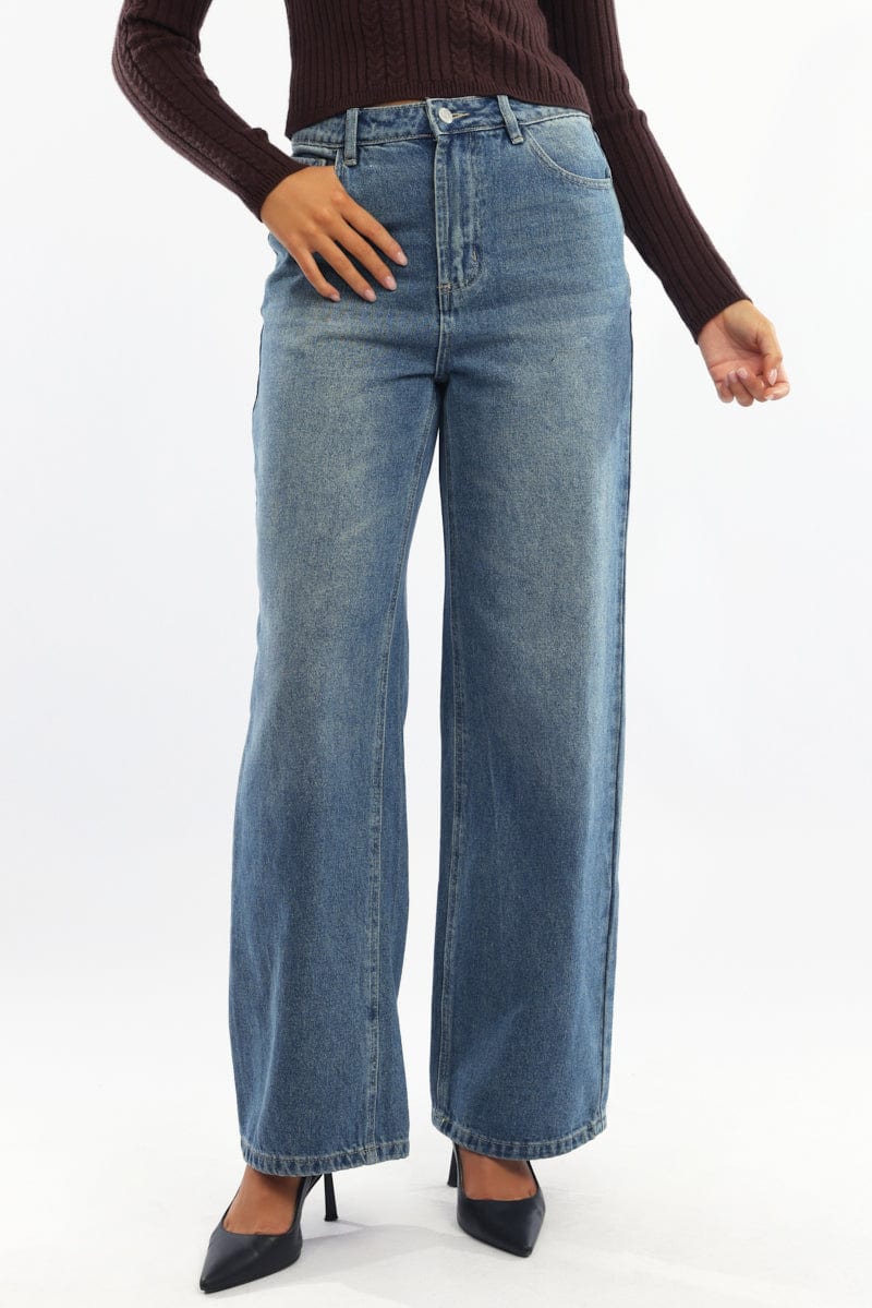 Denim Baggy Jeans Low Rise - Image 2