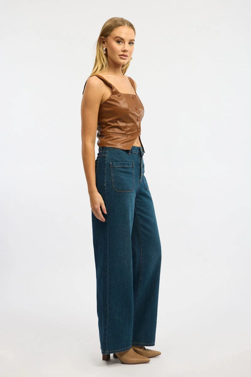 Denim Baggy Jeans Low Rise - Image 4
