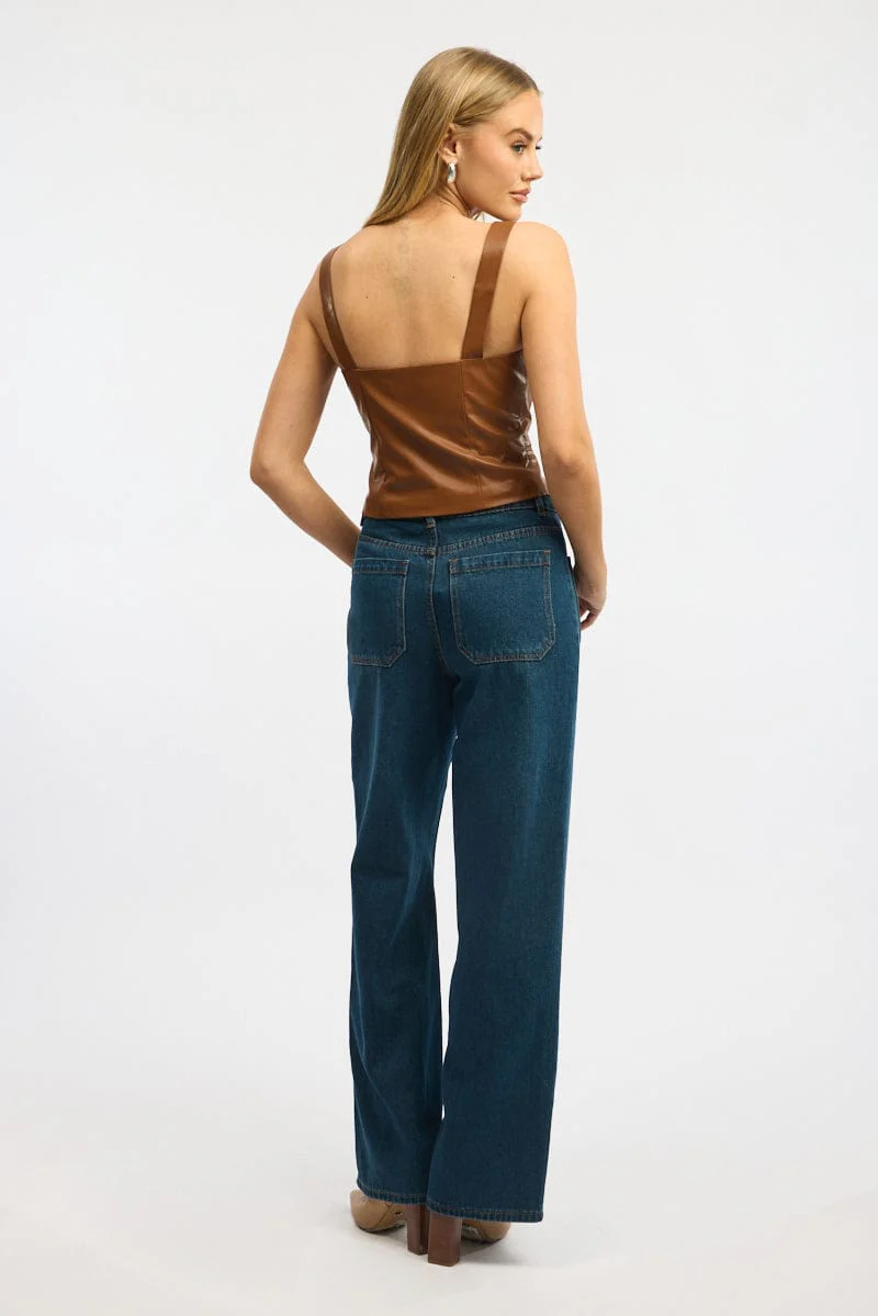 Denim Baggy Jeans Low Rise - Image 5