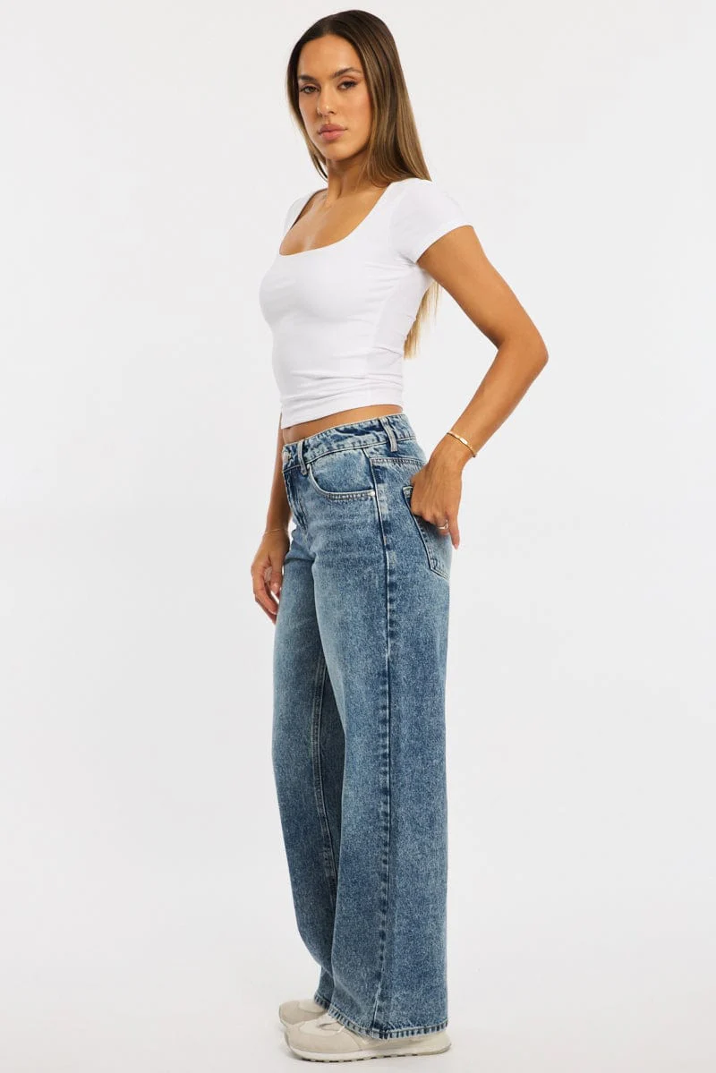 Denim Baggy Jeans Low Rise - Image 3