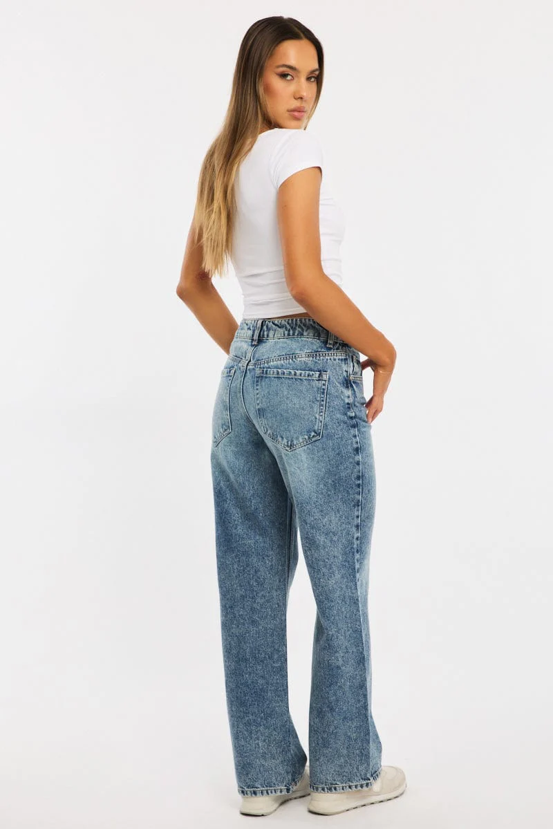 Denim Baggy Jeans Low Rise - Image 4
