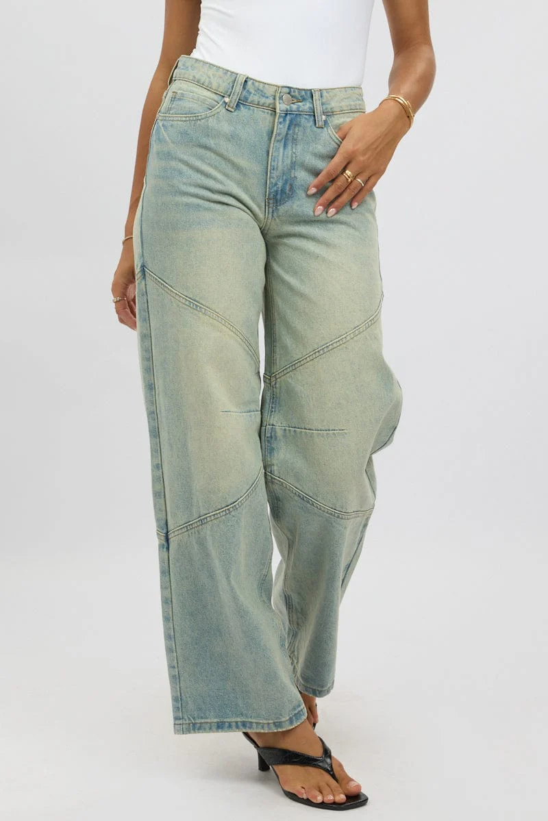 Denim Barrel Jeans Low Rise - Image 3