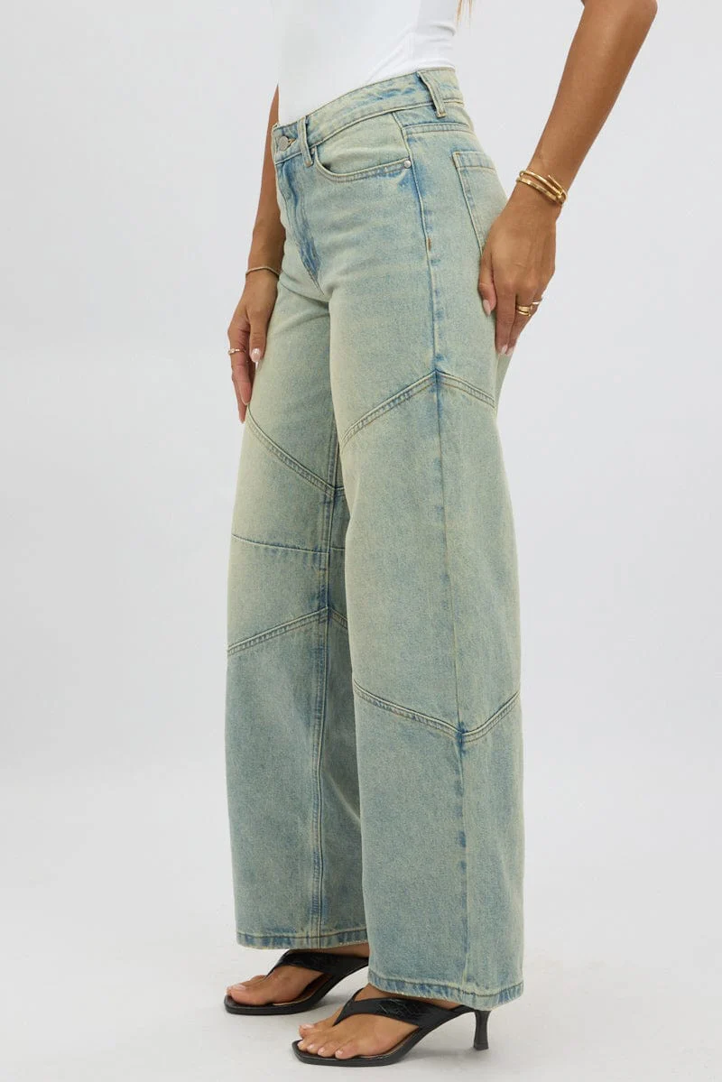 Denim Barrel Jeans Low Rise - Image 4