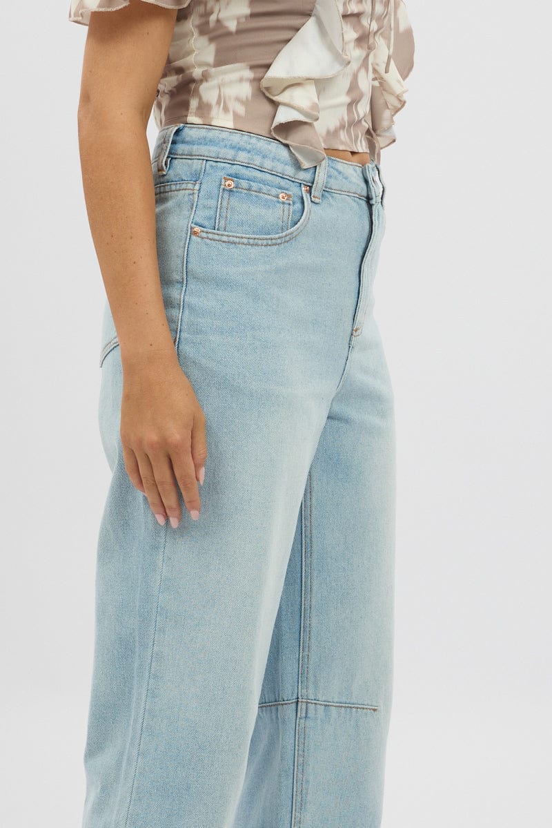 Denim Barrel Jeans Mid Rise - Image 7
