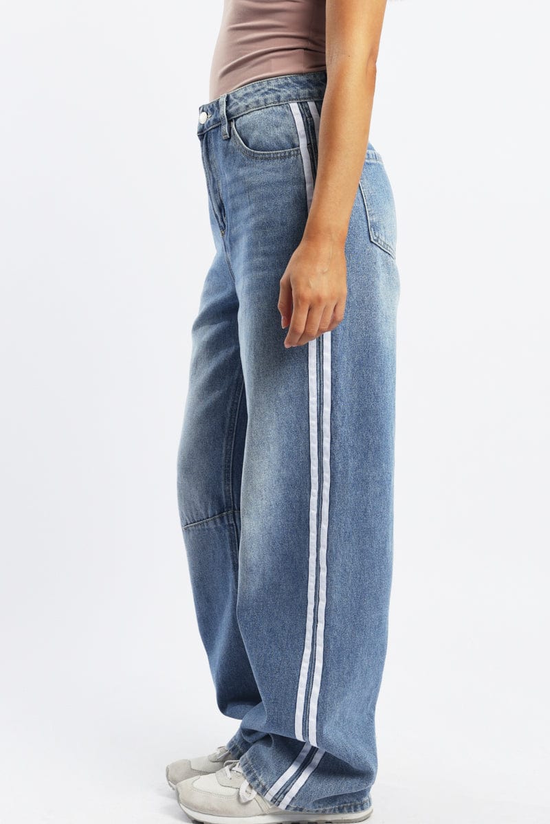 Denim Barrel Jeans Mid Rise - Image 2