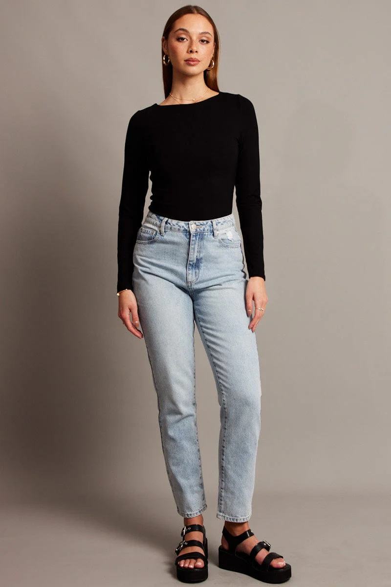 Denim Boyfriend Jean High Rise - Image 2