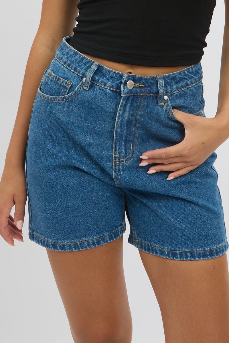 Denim Jorts High Rise - Image 6