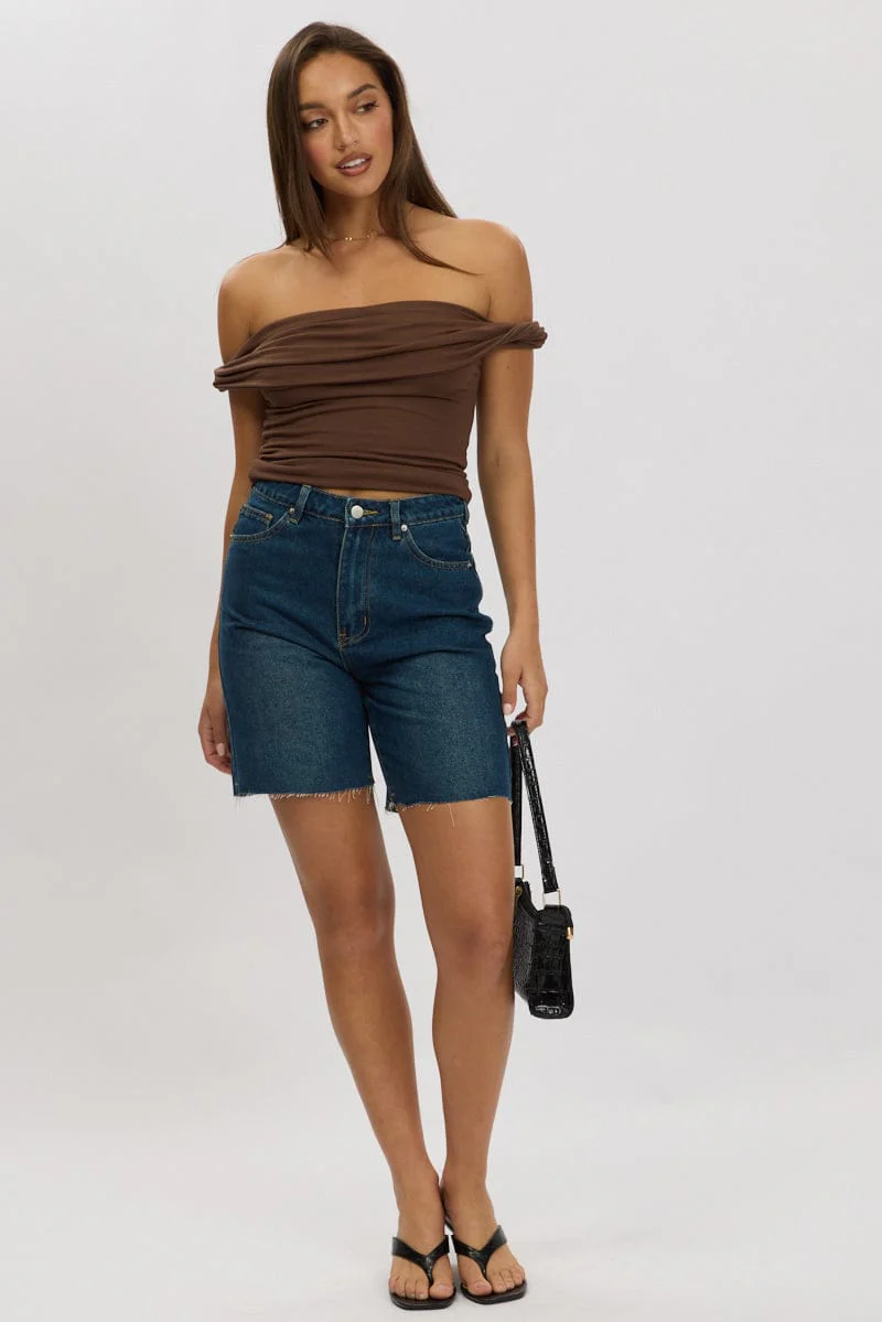 Denim Jorts High Rise - Image 2