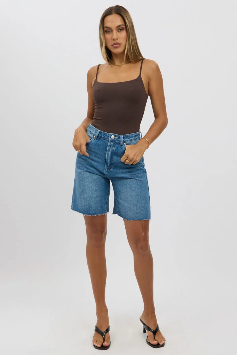 Denim Jorts Mid Rise - Image 2