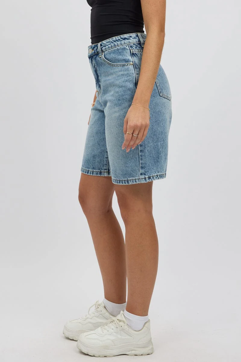 Denim Jorts Mid Rise - Image 4