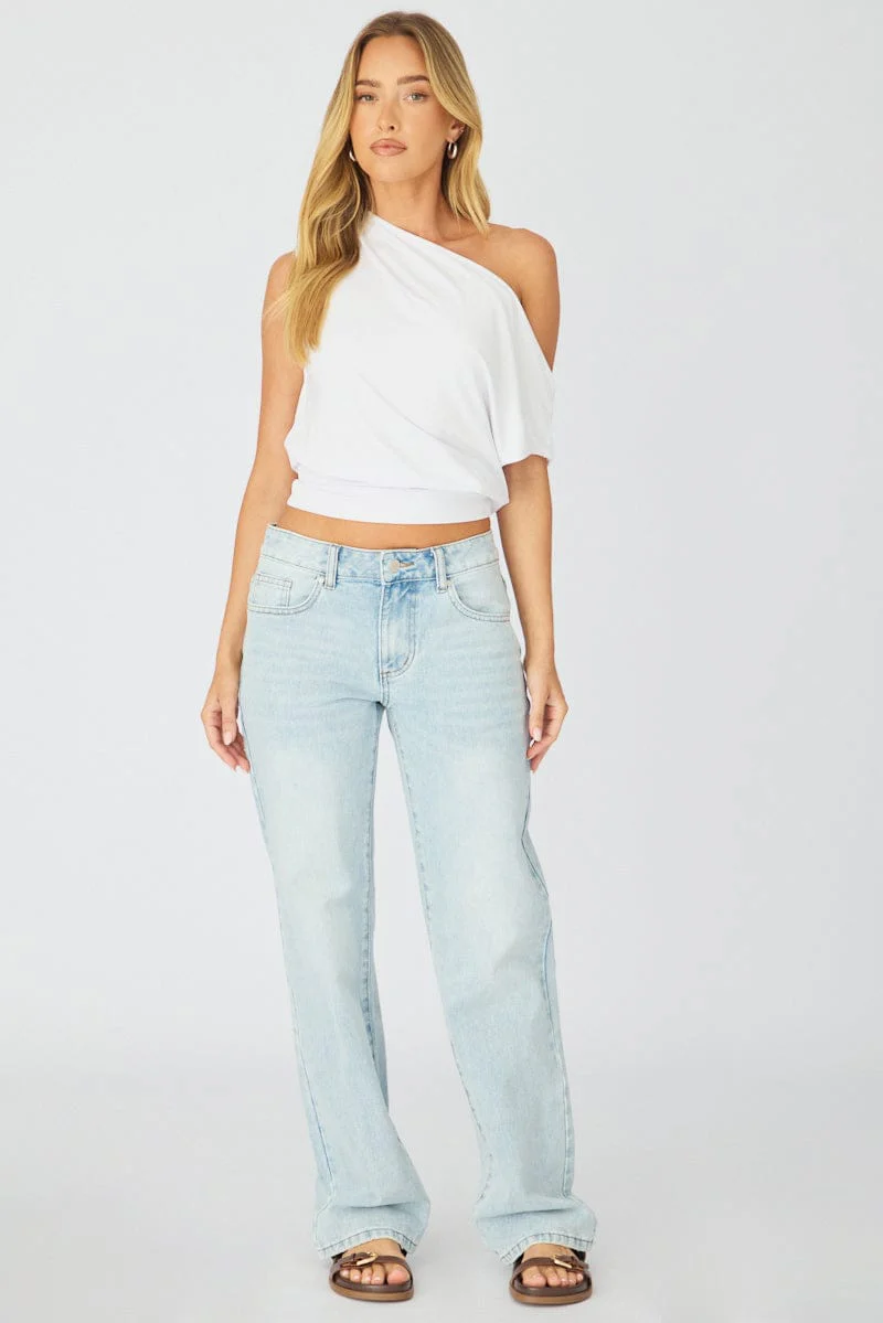 Denim Low Rise Straight Leg Jean - Image 3