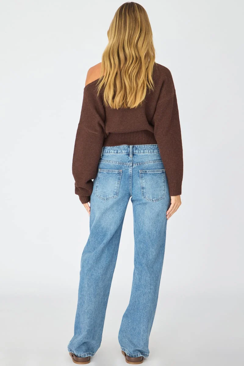 Denim Low Rise Straight Leg Jean - Image 6