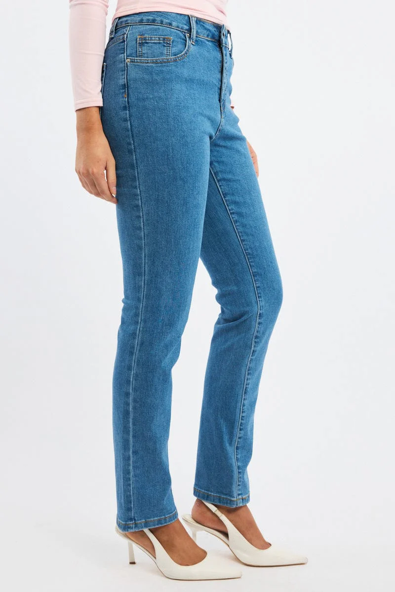 Denim Mom Jeans High Rise - Image 3