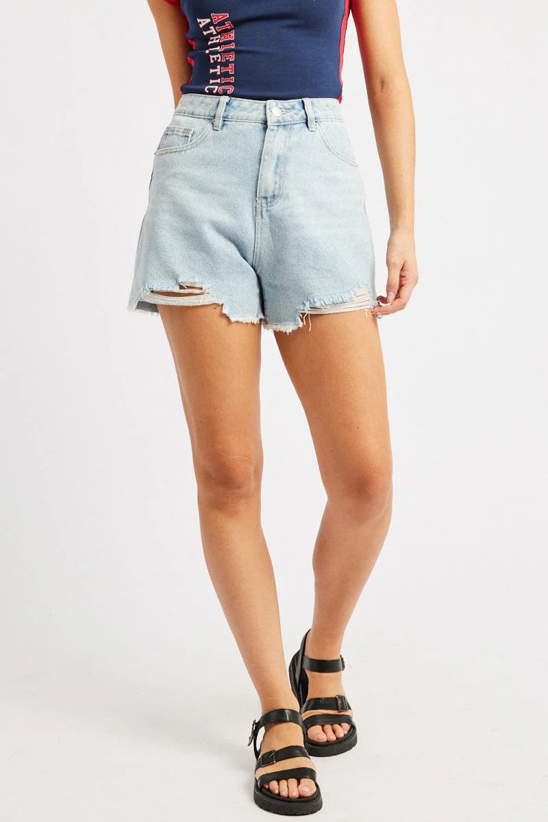 Denim Relaxed Short Mid Rise - Image 5