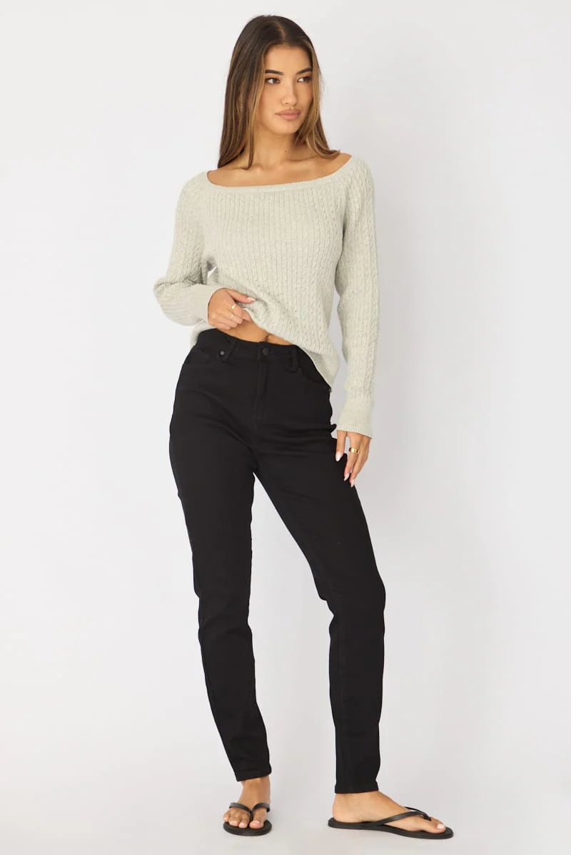 Denim Skinny Jeans High Rise