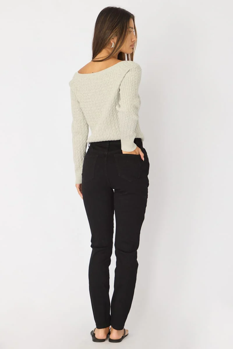 Denim Skinny Jeans High Rise - Image 5