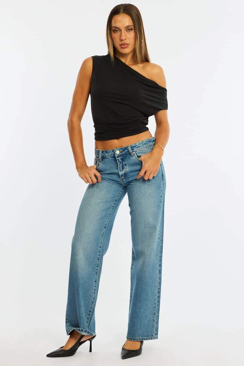 Denim Straight Jean Low Rise Light Wash - Image 4